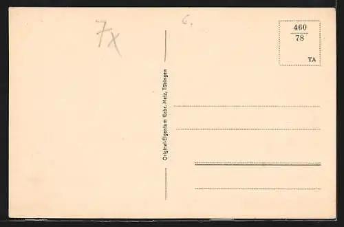 AK Ulm a. D., Gemälde am Rathaus