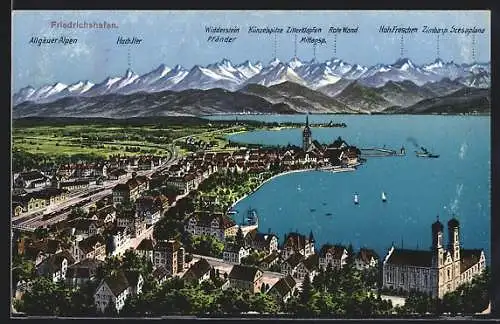 AK Friedrichshafen, Panoramaansicht