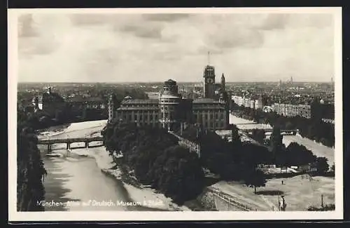 AK München, Isar am Deutschen Museum