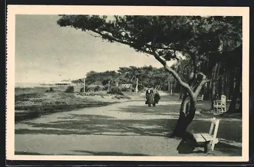 AK Brunshaupten /Ostsee, Westliche Strandpromenade