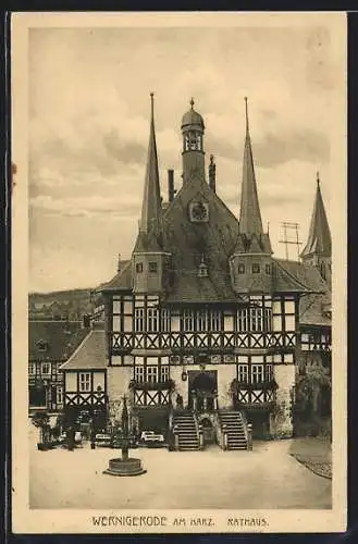 AK Wernigerode /Harz, Rathaus