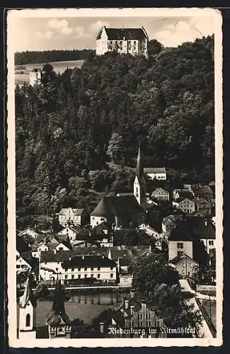 AK Riedenburg /Altmühltal, Ortsansicht mit Kirche