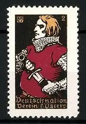 Reklamemarke Deutschnationaler Verein f. Österreich, Ritter