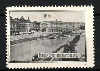 Reklamemarke Wien, Donau-Kanal und Franz-Josefs-Quai