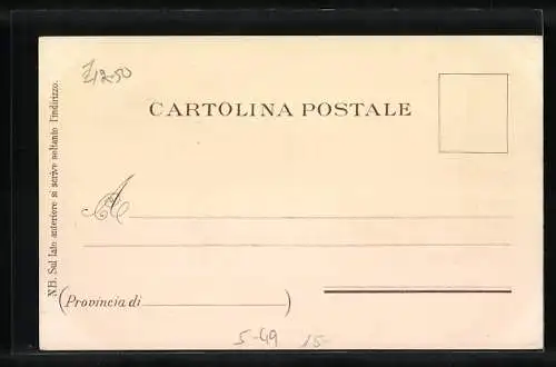 Lithographie Rom, Partie mit Angler am Castel S. Angelo