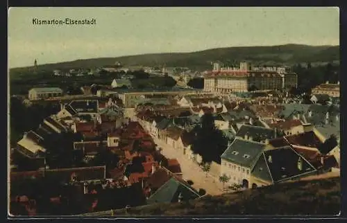 AK Kismarton-Eisenstadt, Totale vom Berg aus gesehen