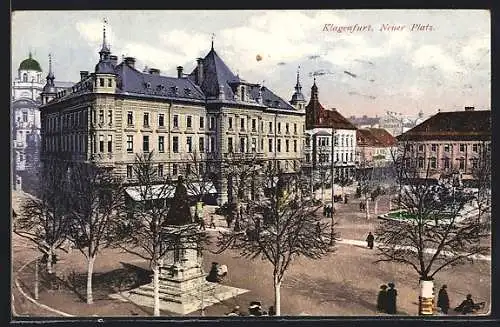 AK Klagenfurt, Denkmal auf dem neuen Platz