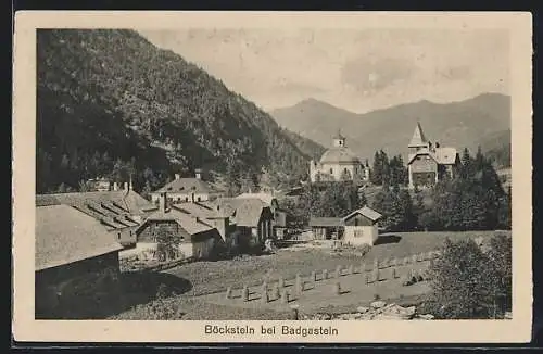 AK Böckstein bei Badgastein, Ortsansicht mit Kirche