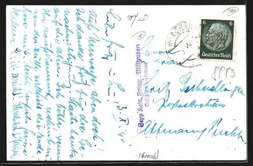 AK Tauplitz, Totale vom Berg aus gesehen