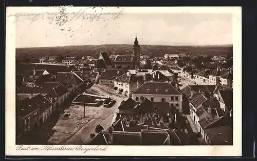 AK Rust am Neusiedlersee / Burgenland, Ortsansicht mit Kirche aus der Vogelschau1