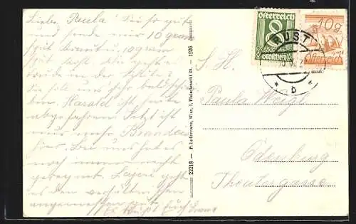 AK Rust am Neusiedlersee / Burgenland, Ortsansicht mit Kirche aus der Vogelschau1