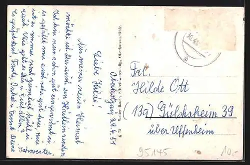 AK Oberkotzau / Saale, Ortsansicht aus der Vogelschau