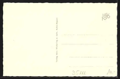 AK Rehau, Maxplatz mit Springbrunnen