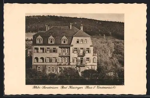 AK Bad Kissingen, Rhön-Sanatorium Haus II., Vorderansicht