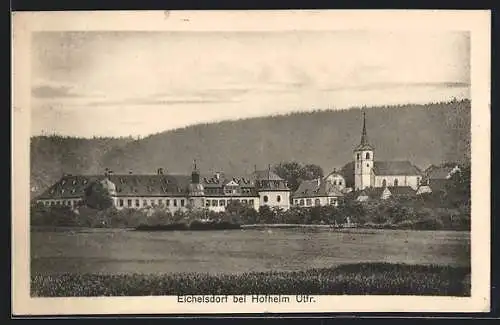 AK Eichelsdorf bei Hofheim / Ufr., Ortsansicht mit Kirche