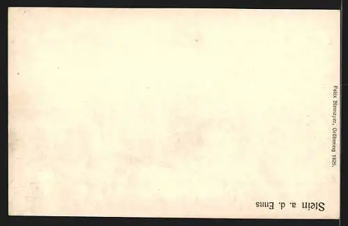 AK Stein a. d. Enns, Totalansicht mit Alpenpanorama