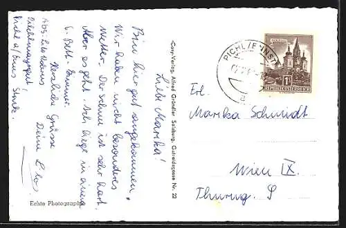 AK Pichl a. Enns, Ortsansicht im Winter