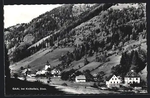 AK Gaal bei Knittelfeld, Ortsansicht aus der Vogelschau