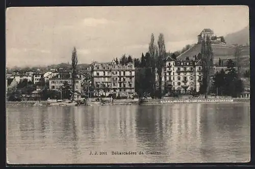 AK Clarens, Dèbarcadère et Grand Hotel Roy Clarens-Montreux