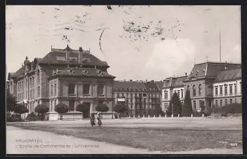 AK Neuchatel, L`Ecole de Commerce et l`Universitè