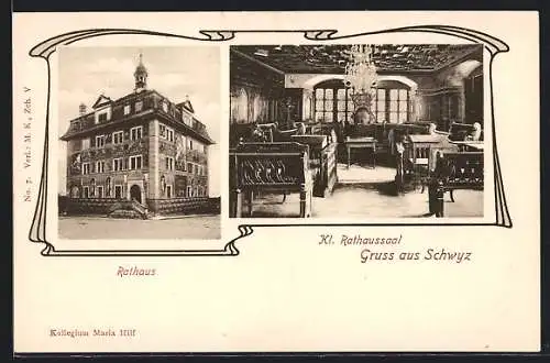 AK Schwyz, Rathaus und Kl. Rathaussaal