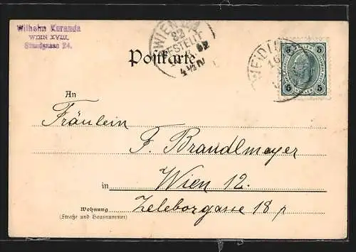 AK Weidling, Totalansicht mit Kirche