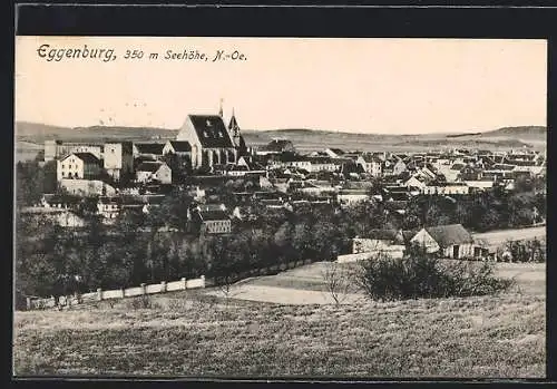 AK Eggenburg, Gesamtansicht mit Kirche