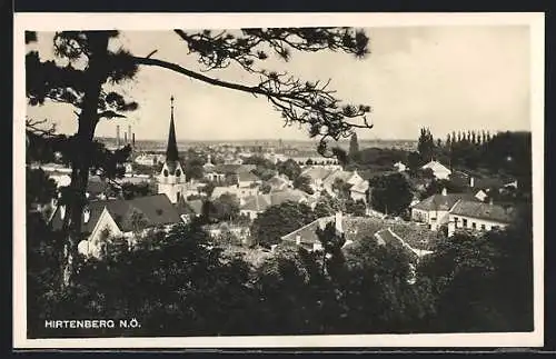 AK Hirtenberg, Totale vom Berg aus gesehen