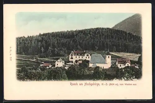 AK Raach /Hochgebirge, Panorama von Westen aus