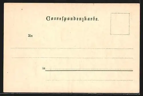 Lithographie Klosterneuburg, Stift im Abendrot