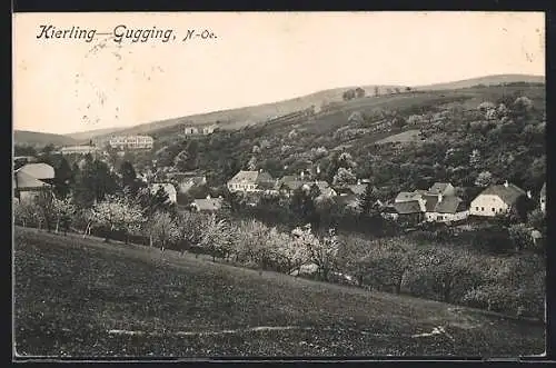 AK Kierling-Gugging, Gesamtansicht von einem Berg aus