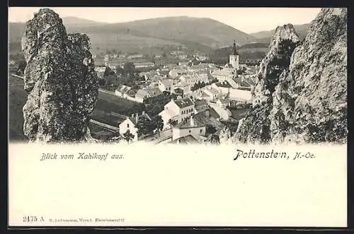 AK Pottenstein, Blick vom Kahlkopf aus