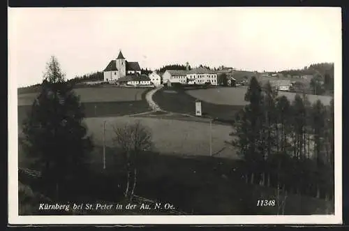 AK Kürnberg, Blick zum Ort mit Kirche