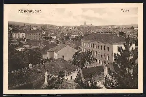 AK Klosterneuburg, Totalansicht mit Kirche