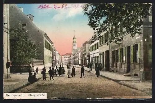 AK Germersheim, Partie in der Marktstrasse