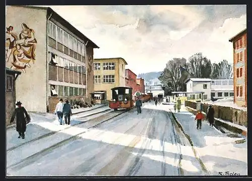 AK Heidenheim /Brenz, J. M. Voith GmbH, Werkseingang Lindenstrasse mit Gesundheits- und Speisehaus