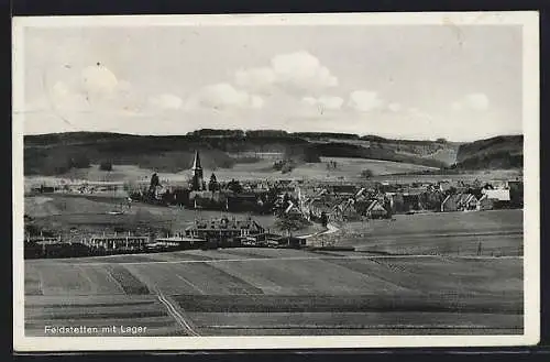 AK Feldstetten, Teilansicht mit Lager