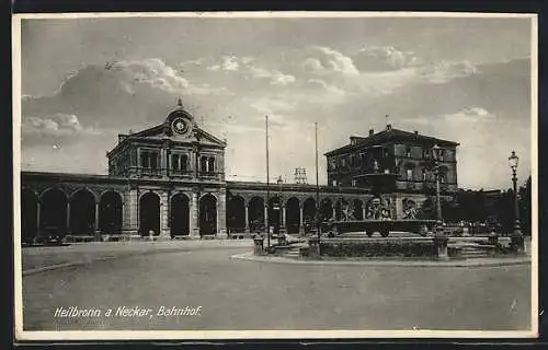 AK Heilbronn a. Neckar, Blick zum Bahnhof