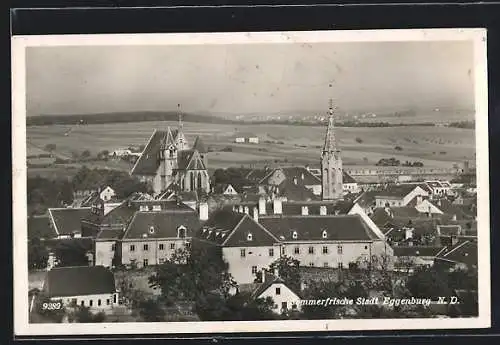 AK Eggenburg, Ortsansicht aus der Vogelschau