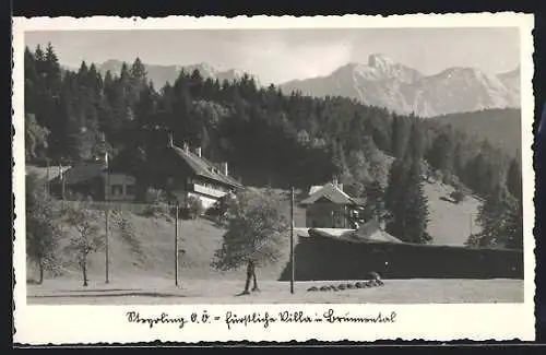 AK Steyrling, Fürstliche Villa im Brunnental
