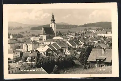 AK Frankenmarkt /O.-D., Teilansicht mit Kirche