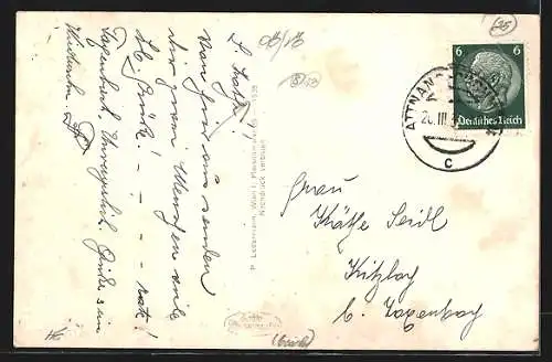 AK Attnang, Gesamtansicht mit Traunstein