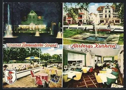 AK Timmendorfer Strand /Ostsee, Ahrbergs Kurhotel in vier Ansichten