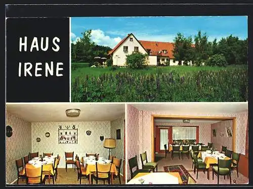 AK Hohwacht /Ostsee, Hotel-Pension Haus Irene in drei Ansichten