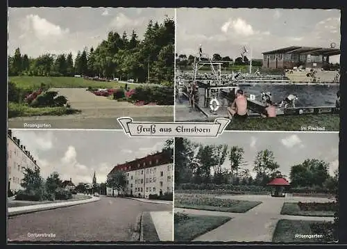 AK Elmshorn /Holst., Rosengarten, Gerberstrasse, im Freibad