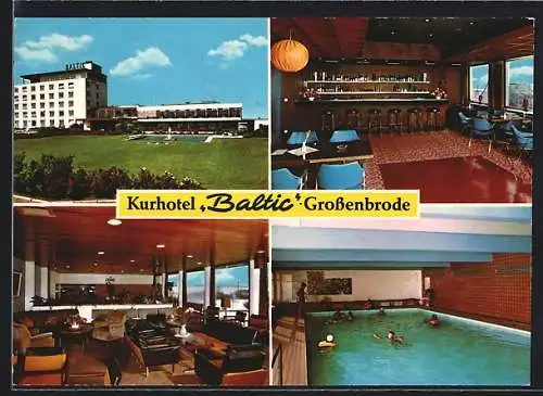 AK Grossenbrode, Vier Ansichten vom Kurhotel Baltic