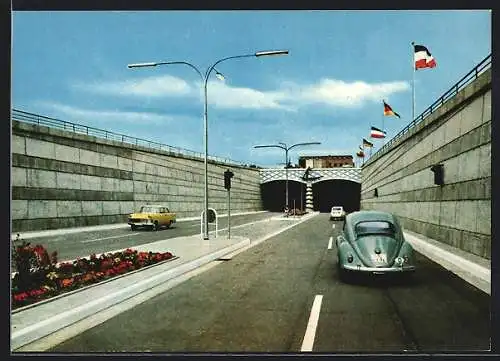 AK Rendsburg, Strassentunnel unter dem Nord-Ostsee-Kanal