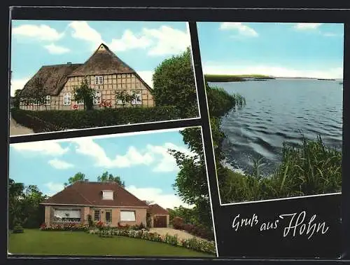 AK Hohn über Rendsburg, Drei Ansichten aus dem Ort