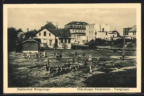 AK Wangerooge /Nordsee, Oldenburger Kinderheim-Turngruppe