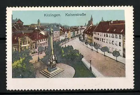 Reklamemarke Kitzingen a. M., Kaiserstrasse